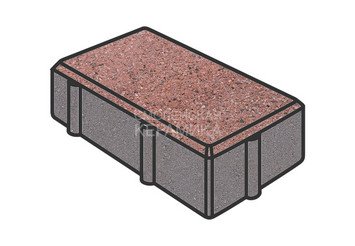Тротуарная плитка Готика, Брусчатка Premium Gold, 200x100x70 мм, цвет Голд 8 1