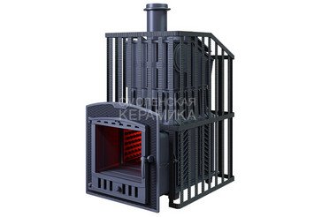 Печь чугунная для бани Технолит Гром 40 (П2) Ураган 1