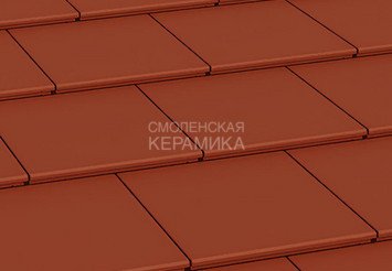 Цементно-песчаная черепица рядовая BRAAS Тегалит, красная 1
