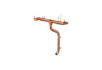 Соединитель трубы N 90, AQUASYSTEM (Медь) 2
