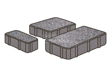 Тротуарная плитка Готика, Новый Город Premiun Gold, 60 мм, цвет Голд 13 1