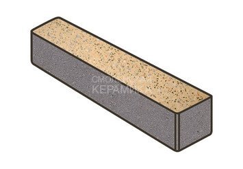 Гранитная тротуарная плитка Готика, Ригель Granite FINO, 360x80x100, Жельтау 1