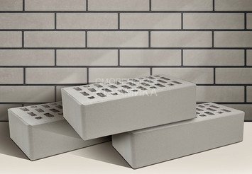 Кирпич лицевой ТЕРЕКС 1НФ, Серый 1