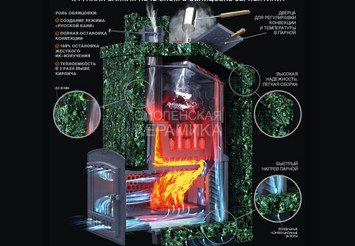 Печь чугунная для бани Технолит Гром 50 (П2) 9