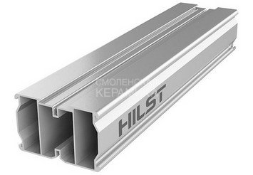 Алюминиевая лага HILST 60x40x4000 мм с 2-я доп. ребрами жесткости 1