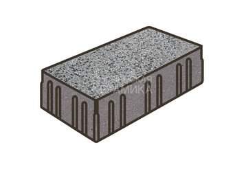 Гранитная тротуарная плитка Готика, Скада Granite FINO, 225x150x100, Белла Уайт 1