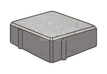 Тротуарная плитка Готика, Квадрат Premium Gold, 100x100x100 мм, цвет Голд 22 Кристалл 1
