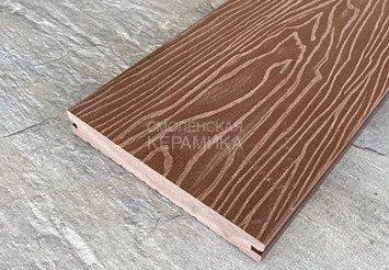 Террасная доска Latitudo Solid полнотелая 150x21x4000 мм, Каштан 2