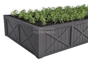Модульная грядка Астра 1800x900x320мм (готовый комплект), серый 3