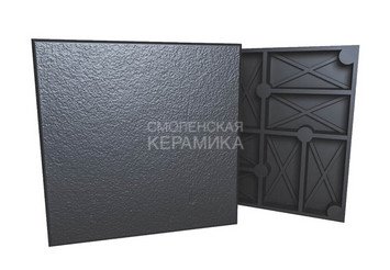 Тротуарная плитка ZKING Стоун 330×330×30мм, черный 1