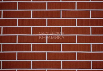 Кирпич облицовочный КЕРМА 1НФ, Бордо бархат, утолщенная стенка 1
