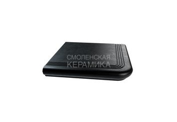 Ступень из полимерного композита угловая ZKING Verona черная 2