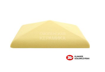 Колпак для забора ZG Clinker клинкерный С42 желтый 1
