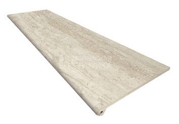 Ступень прямая противоскользящая Peldano ML 120, C3 Exagres Marbles Travertino, 33x120x3 см 1