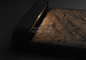 Светодиодный светильник для шаговых плит ZKING Стоун, черный 2