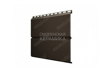 Сайдинг GL Print ЭкоБрус 0,5мм коричневый матовый 2