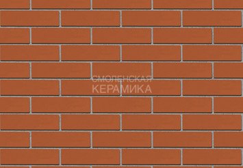Кирпич облицовочный СТАРЫЙ ОСКОЛ Красный гладкий 1,4НФ 4