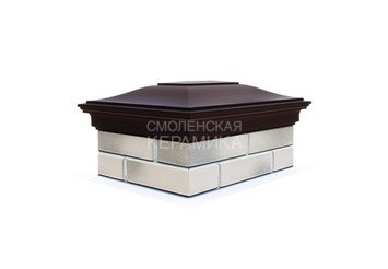 Колпак с посадкой на 2x1,5 кирпича Zking Monblan коричневый 1