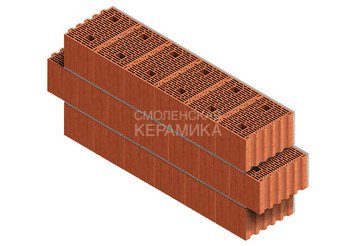 Камень керамический крупноформатный Porotherm 38 3