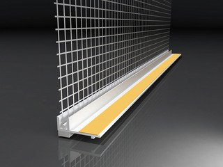 Профиль примыкания оконный с сеткой RU-TP-GLU 6мм (72546)