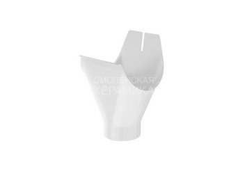 Воронка желоба 90, AQUASYSTEM (Polyester), мраморно-белый 1