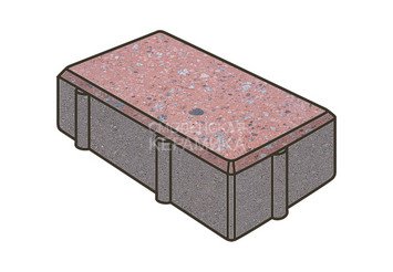 Гранитная тротуарная плитка Готика, Брусчатка Granite FINO, 200x100x100, Травертин 1