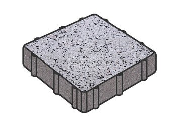 Тротуарная плитка Готика, Квадрат Premium Gold, 150x150x60 мм, цвет Голд 3 1