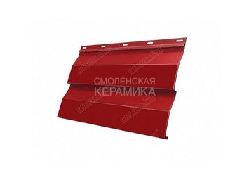 Сайдинг GL Polydexter Корабельная доска 0,5мм красный матовый 2