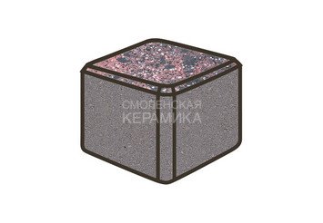 Гранитная тротуарная плитка Готика, Куб Granite FINO, 100x100x100, Дымовский 1