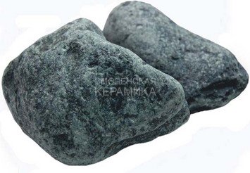 Камень д/сауны СЕРПЕНТИНИТ, 5кг колотый СРЕДНИЙ (ведро) 1