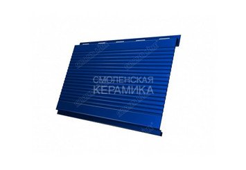 Сайдинг GL PurPur Вертикаль gofr,line,prof 0,5мм синий матовый 2