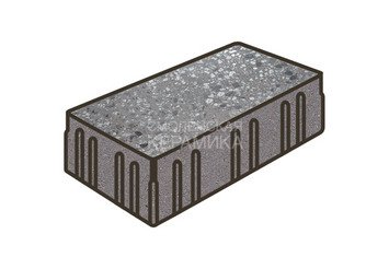 Гранитная тротуарная плитка Готика, Скада Granite FINO, 225x150x100, Галенит 1