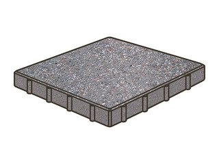 Тротуарная плитка Готика, Квадрат Premium Gold, 500x500x100 мм, цвет Голд 13
