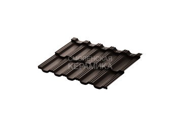 Модульная черепица AQUASYSTEM Гетеборг Pural BT MATT Темно-кор. RR32 1205х780 мм 1