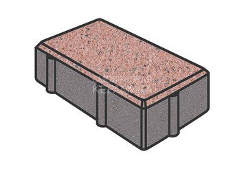 Тротуарная плитка Готика, Брусчатка Premium Gold, 200x100x40 мм, цвет Голд 18 1