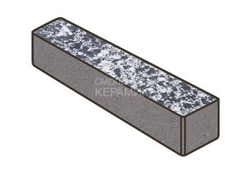 Гранитная тротуарная плитка Готика, Ригель Granite FINO, 360x80x80, Диорит 1
