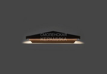 Колпак на столб с подсветкой WEECO 38,5х38,5 см, цвет шоколад 3