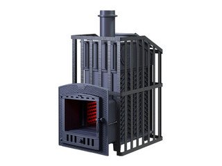 Печь чугунная для бани Технолит GFS ЗК 40 (П2) Ураган