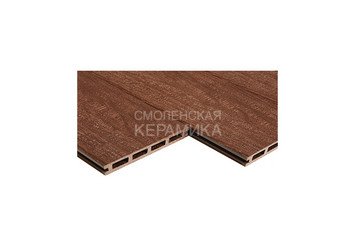 Террасная доска Qiji Premium пустотелая Шоколад 3000*150*25 мм 1