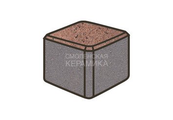 Тротуарная плитка Готика, Куб Premiun Gold, 80x80x80 мм, цвет Голд 15 1