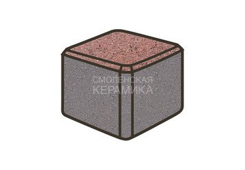 Тротуарная плитка Готика, Куб Premiun Gold, 80x80x80 мм, цвет Голд 8 1