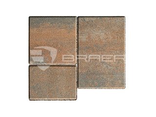 Тротуарная плитка BRAER Старый город "Венусбергер", Color Mix Койот, 40 мм