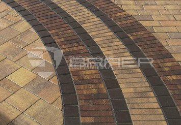 Тротуарная плитка Паркет BRAER, Color Mix