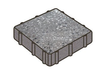 Гранитная тротуарная плитка Готика, Квадрат Granite FINO, 300x300x100, Галенит 1