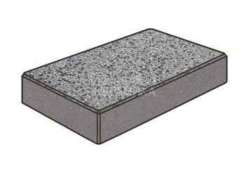 Гранитная тротуарная плитка Готика, Картано Granite FINO, 300x150x80, Белла Уайт 1