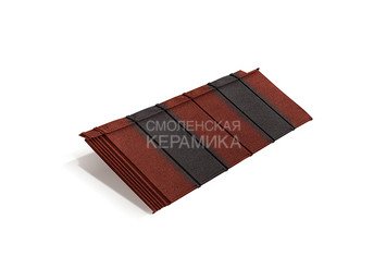 Композитная черепица Metrotile IPANEL Красно-чёрный 1