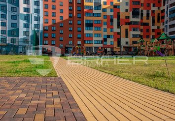 Тротуарная плитка BRAER Прямоугольник Color Mix Мальва, 60 мм 5