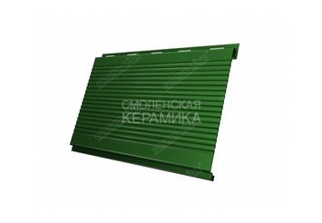 Сайдинг GL Polydexter Вертикаль 0,5мм зеленый матовый 2