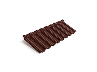 Композитная черепица Metrotile METROCLASSIC Бордовый