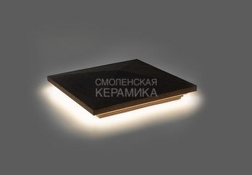 Колпак на столб с подсветкой WEECO 38,5х38,5 см, цвет шоколад 2
